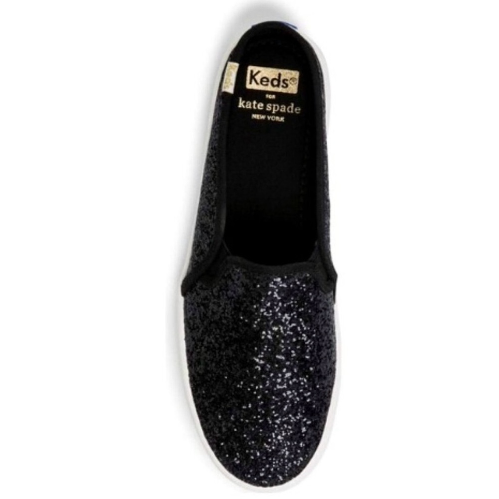 Keds x Kate Spade New York Double Decker Mule Glitter Women's Shoes Black 8.5